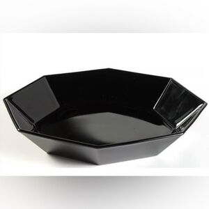 6 Arcoroc Black Octime 7.5” coupe soup bowls. France